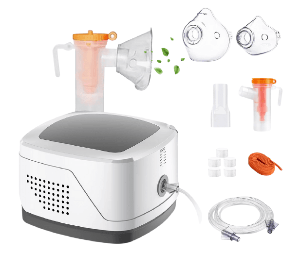 Kit Nebulizador Contec Pulmo Neb + Saturómetro Pediátrico Contec
